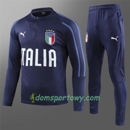 Włochy Komplet Bluzy Treningowe Niebieski 2018-2019